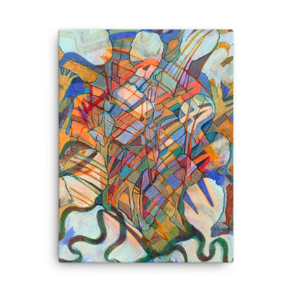 Join the Crowd Abstract Thin canvas