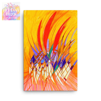 Running Late Abstract Thin canvas