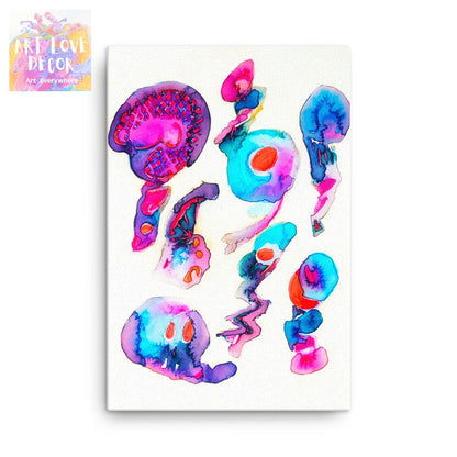 Busy Bodies Abstract Thin canvas