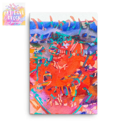 Rude Awakening Abstract Thin canvas