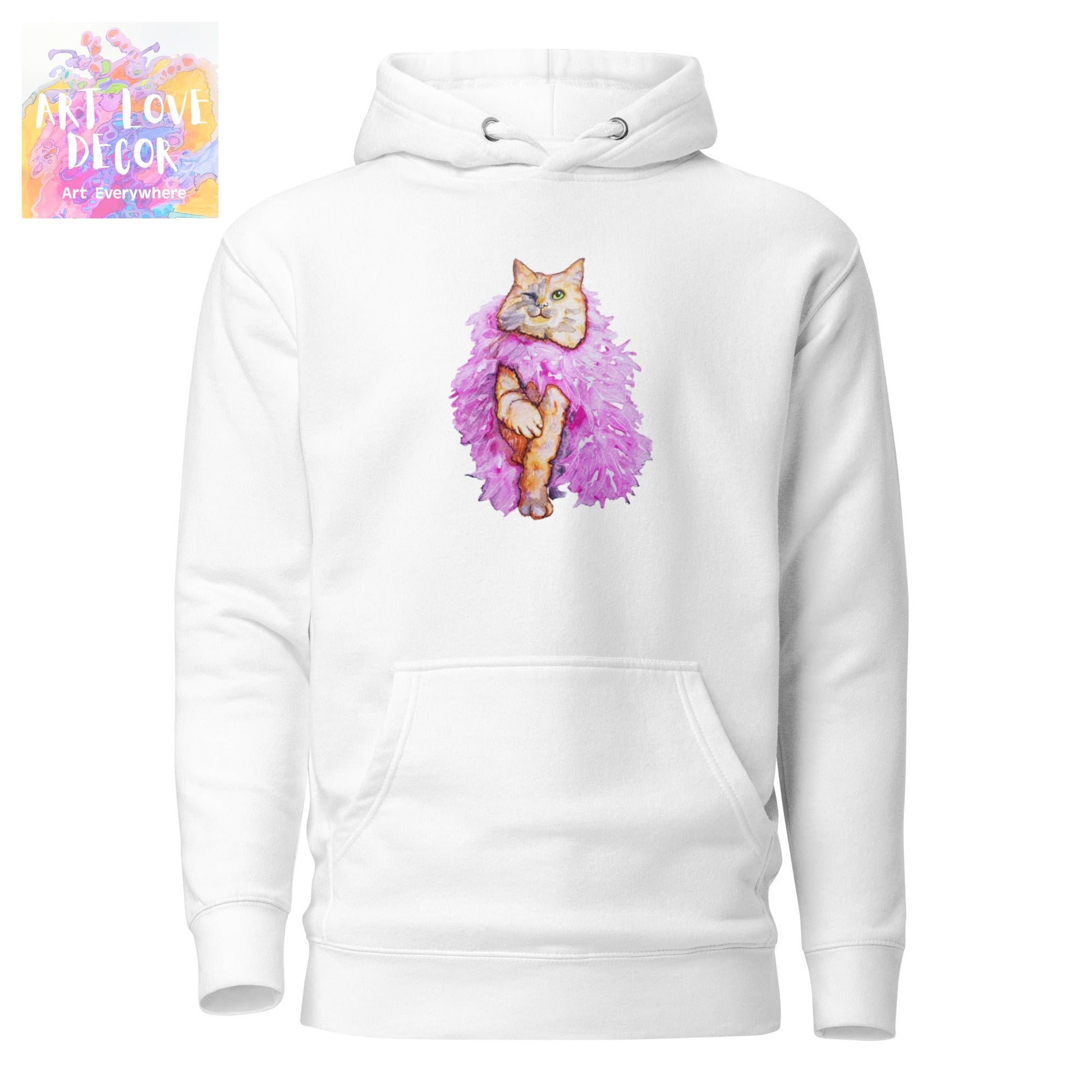 Boa Wink Kitty Women's Sweatshirt - Art Love Decor