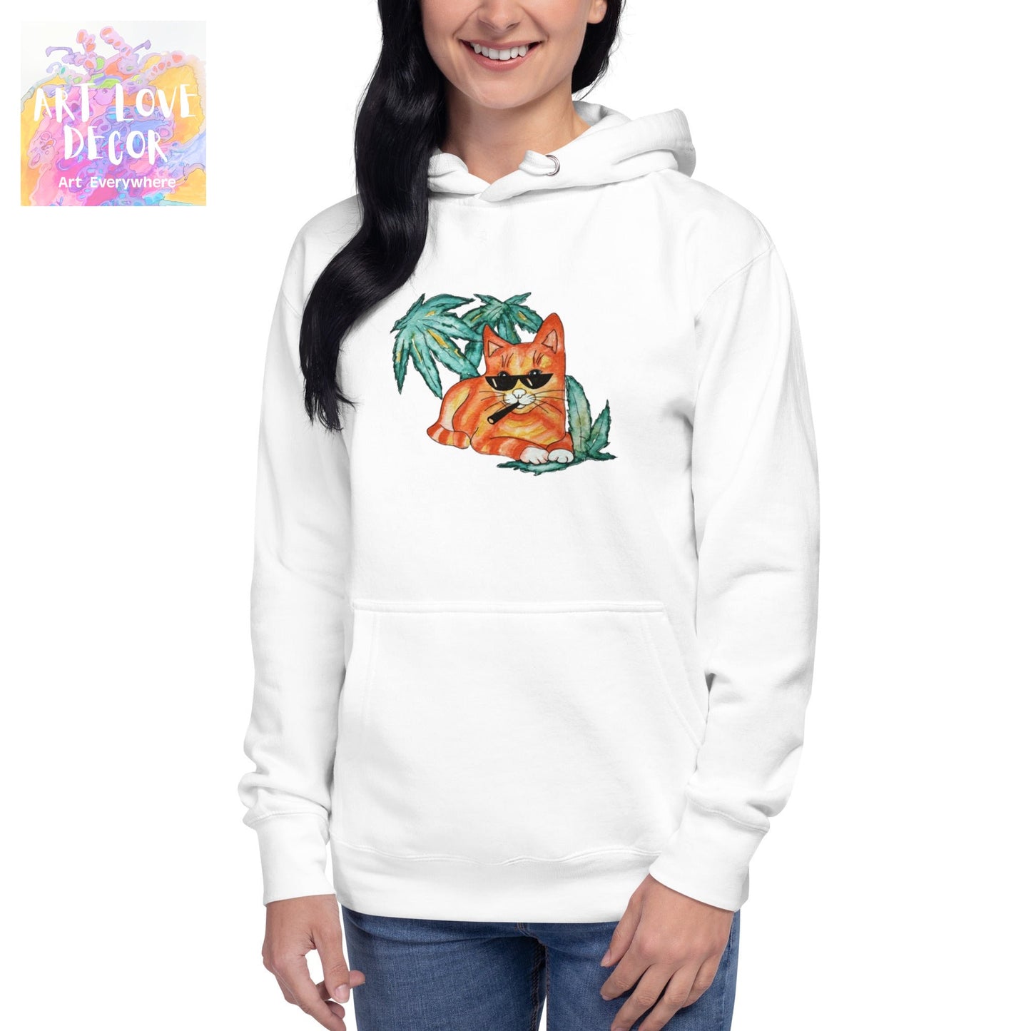 Cool Ginger Cat Women's Sweatshirt - Art Love Decor