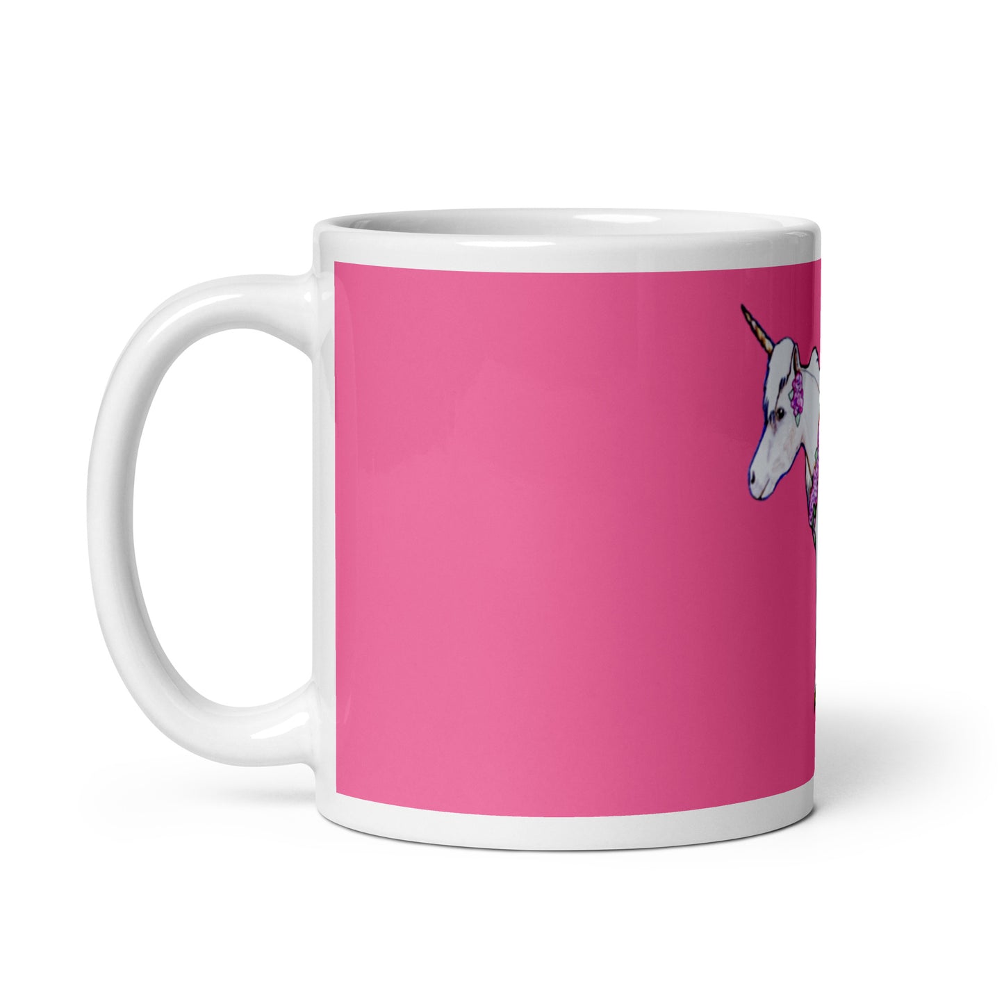 Unicorn Horse pink glossy mug