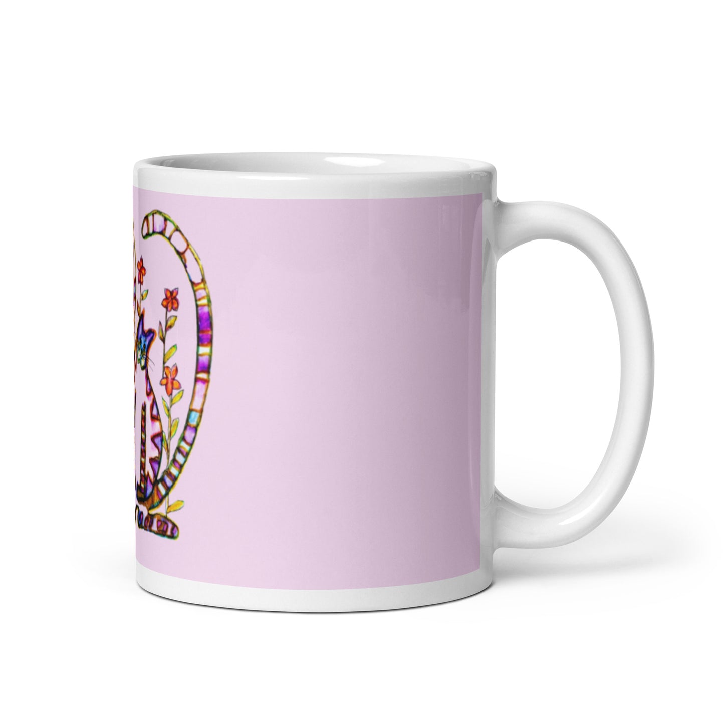 Two Cats glossy mug