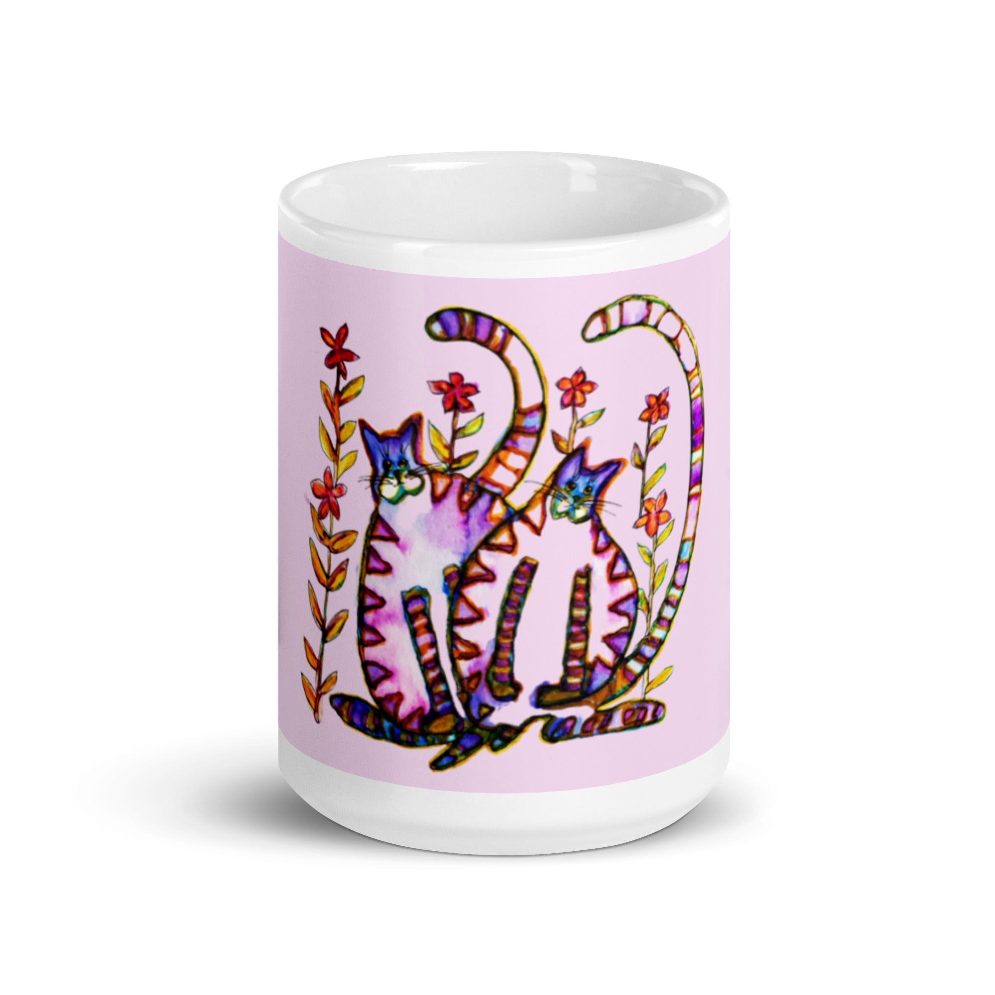 Two Cats glossy mug - Art Love Decor