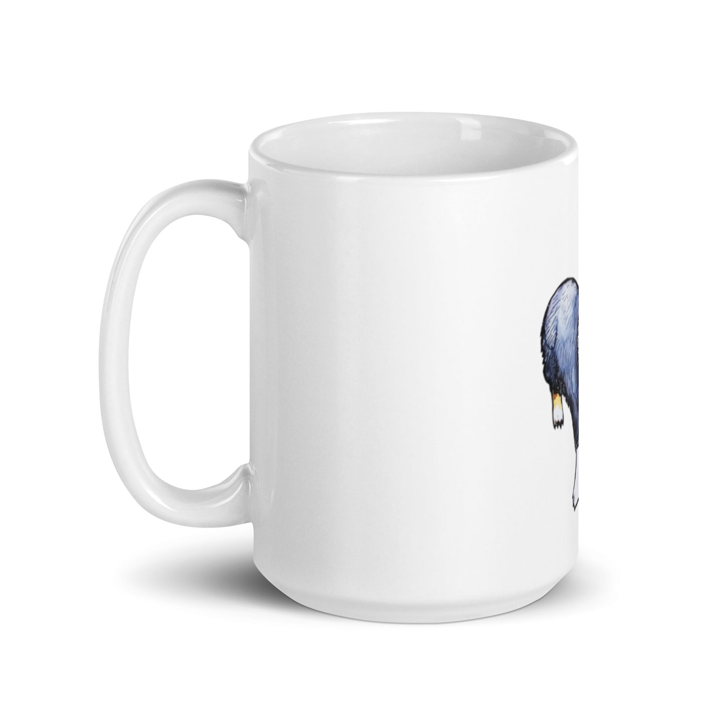 Corgi Dog White glossy mug