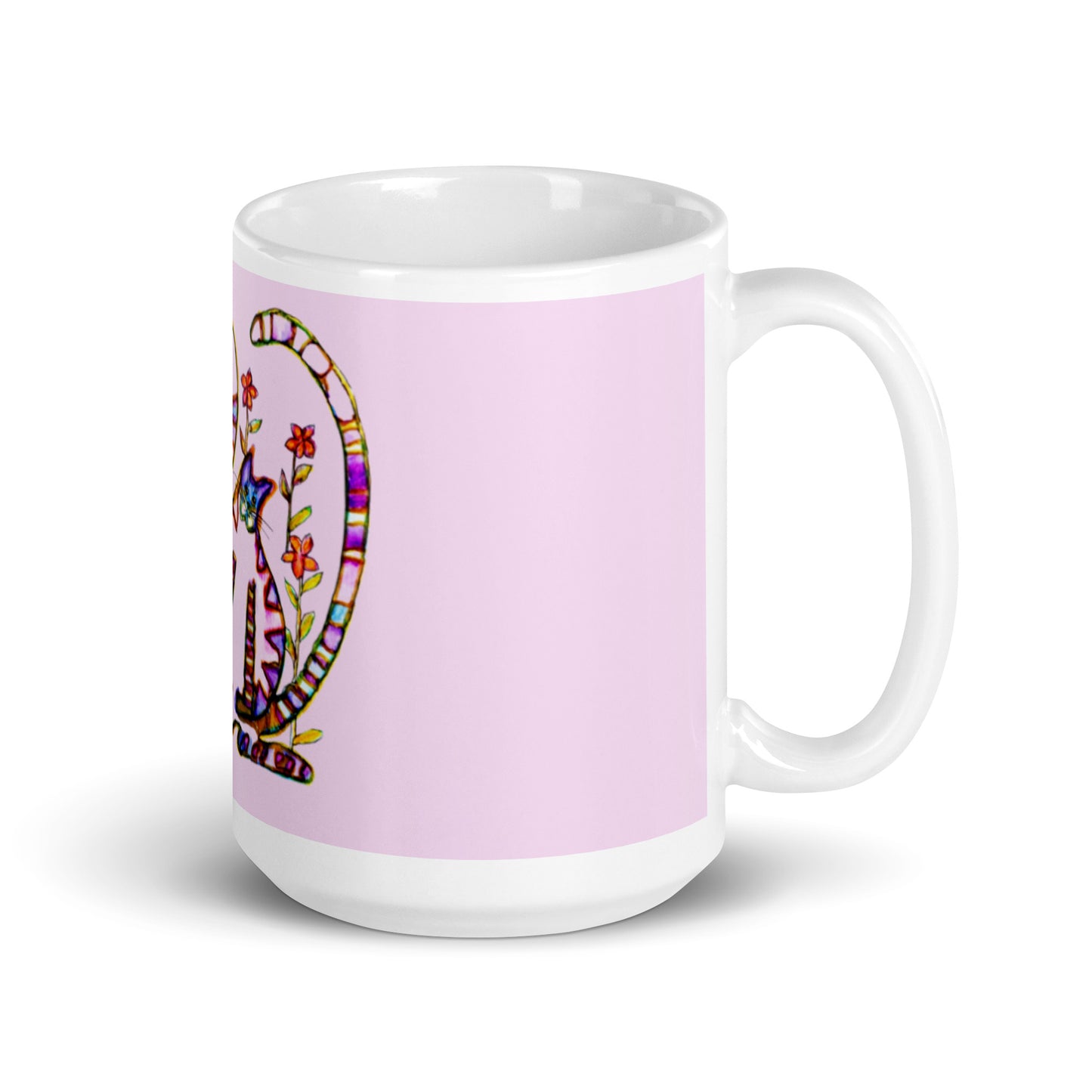 Two Cats glossy mug