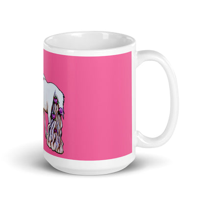 Unicorn Horse pink glossy mug