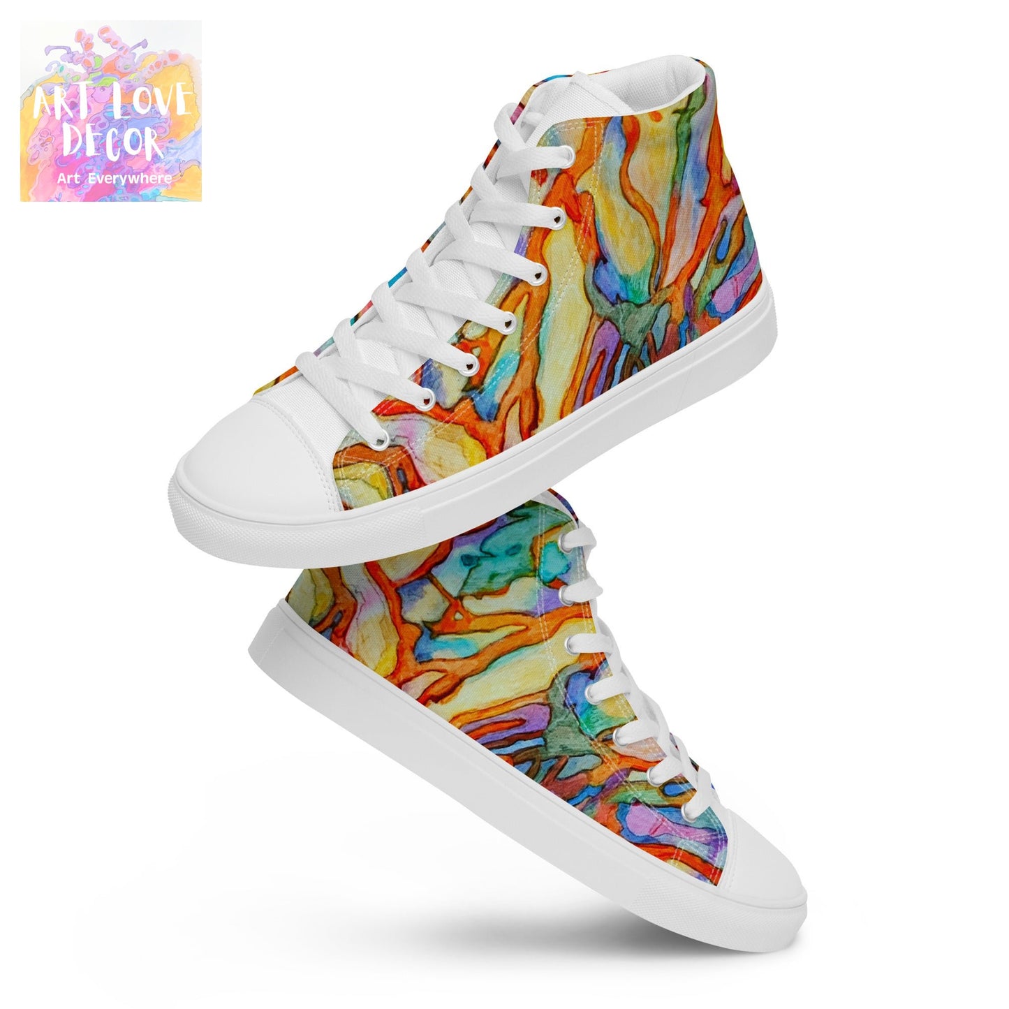 Coral Reef Women’s high top shoes - Art Love Decor