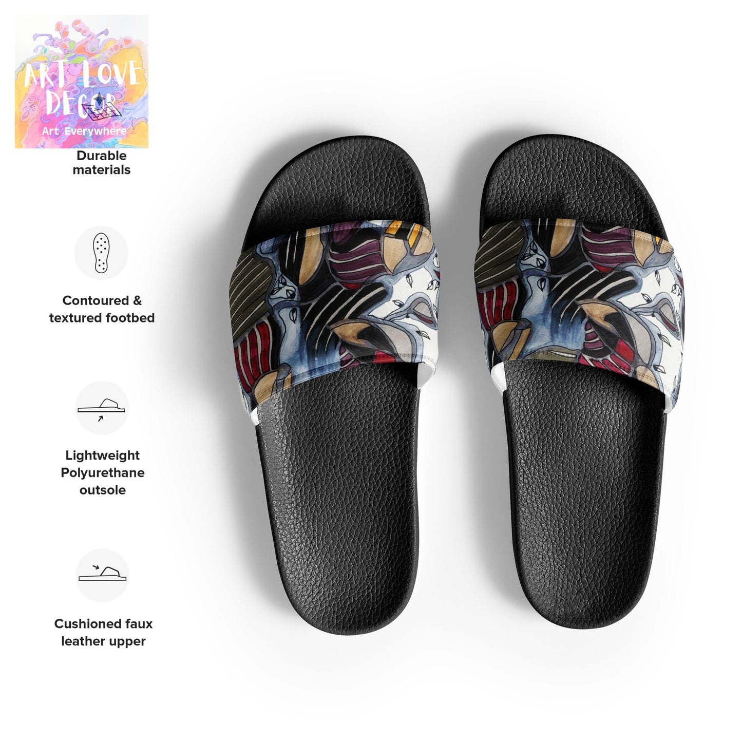 Dark Leaves Women's slides